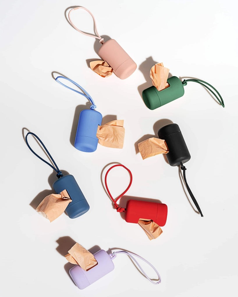 Retro Poop Bag Carrier - Bubblegum