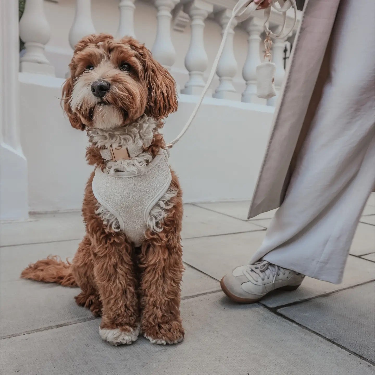 The Nest Bouclé Harness - Marshmallow