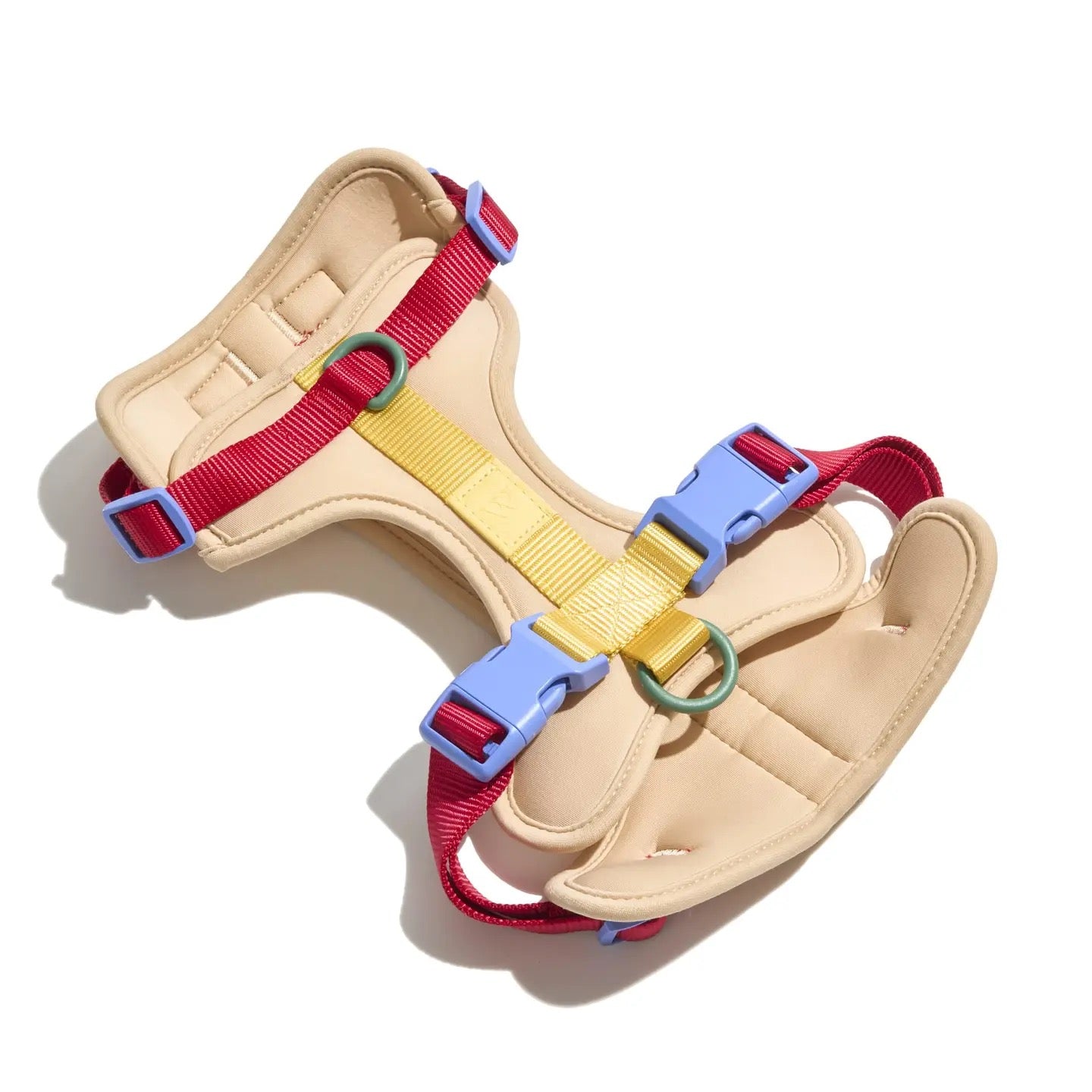 Body Fit Dog Harness – Tan / Colourblock