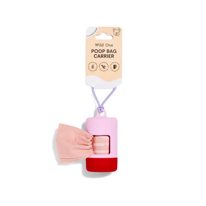 Retro Poop Bag Carrier - Bubblegum